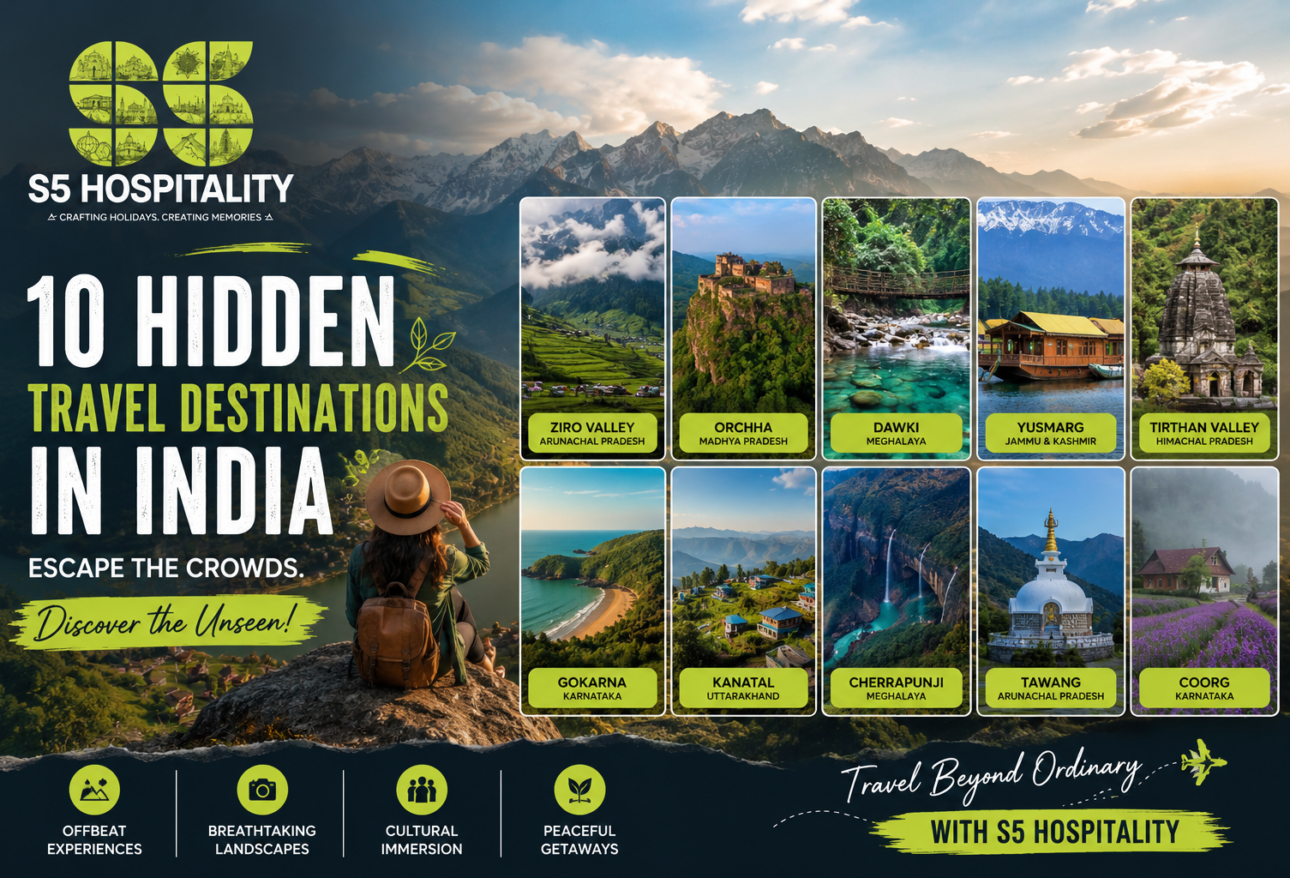 10 Hidden Travel Destinations in India - S5 Hospitality