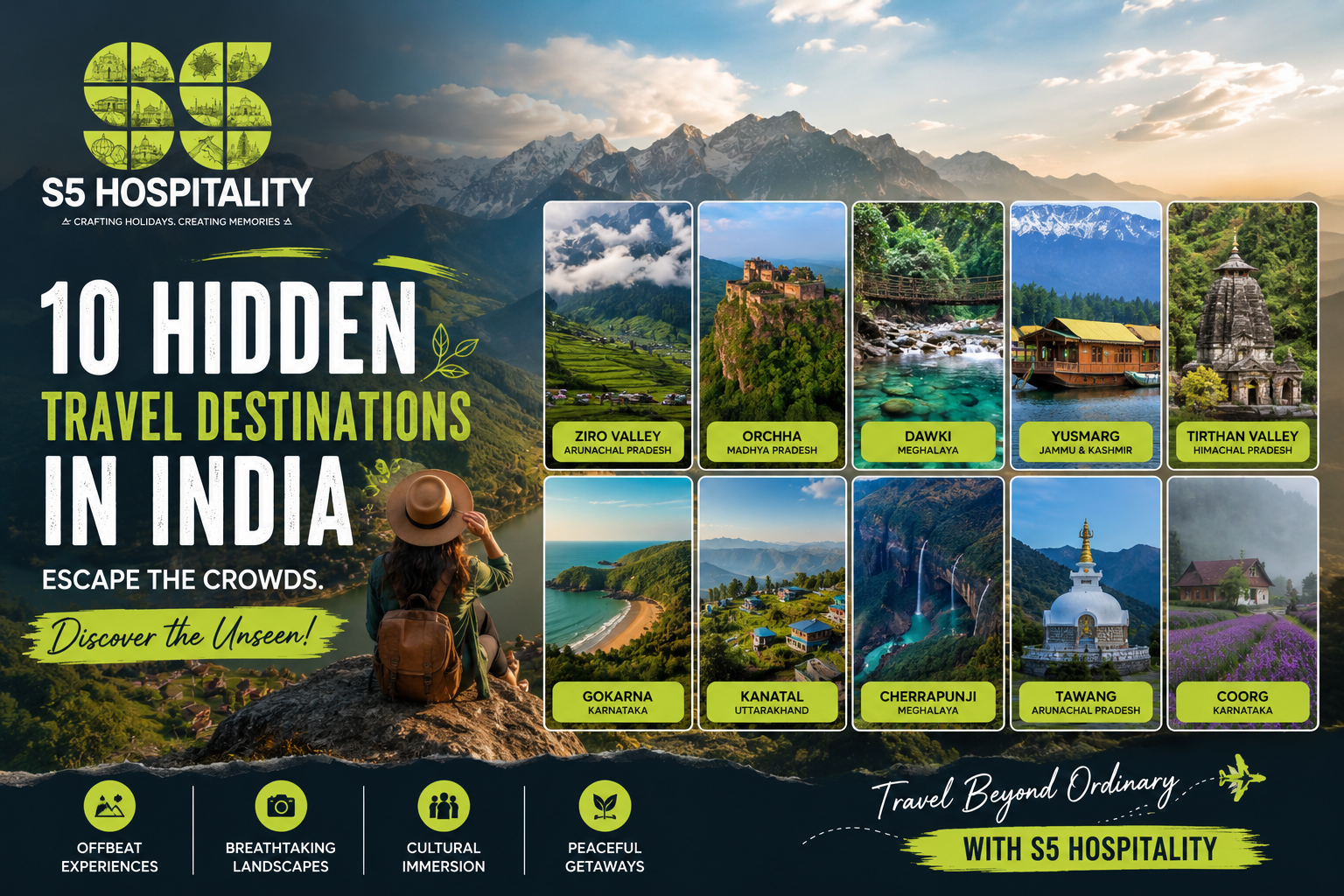 10 Hidden Travel Destinations in India - S5 Hospitality