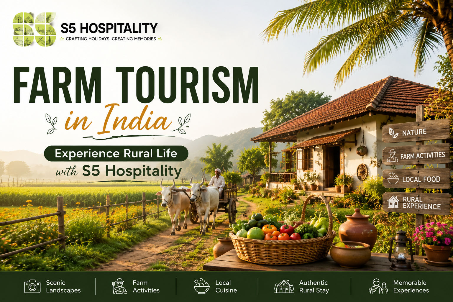 Farm Tourism in India - Experience Rural Life with S5 Hospitality